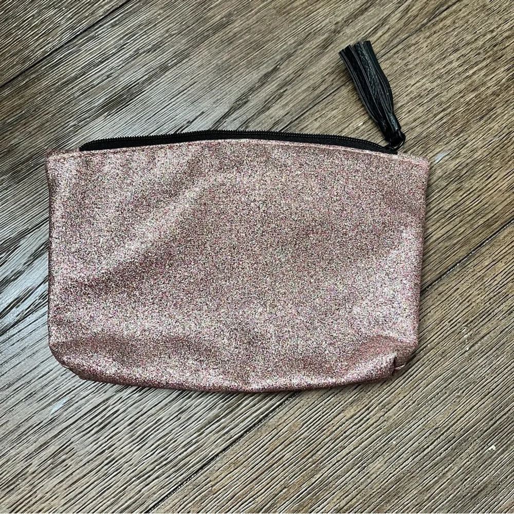 Ipsy Cosmetic Bags Set of Four Green Stripes Pink